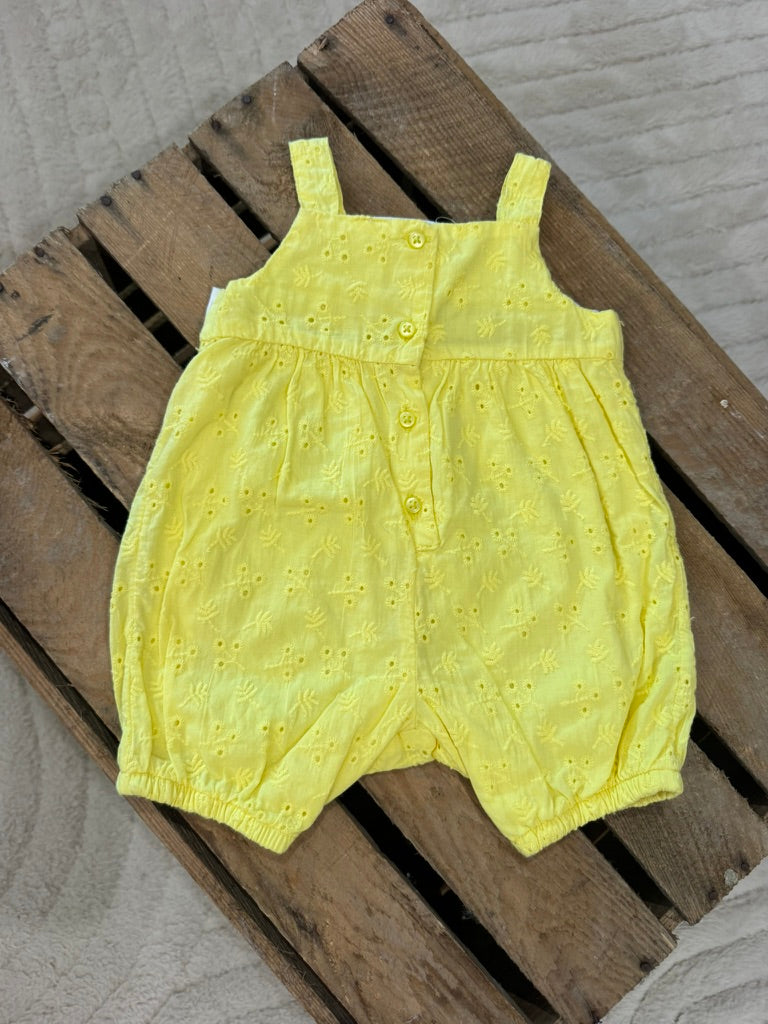 Combishort "poussin" jaune Orchestra 1 mois ♻️