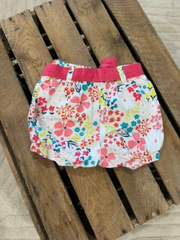 Short fleurs multicolore/blanc Du Pareil au Même 9 mois ♻️