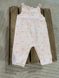 Combipantalon gaz de coton rose/abricot Vertbaudet 9 mois ♻️