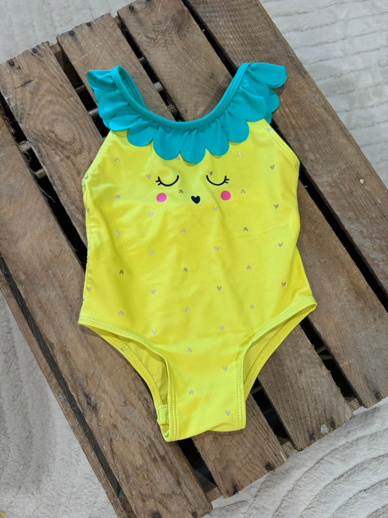 Maillot de bain 1 pièce jaune Du Pareil au Même 12 mois ♻️