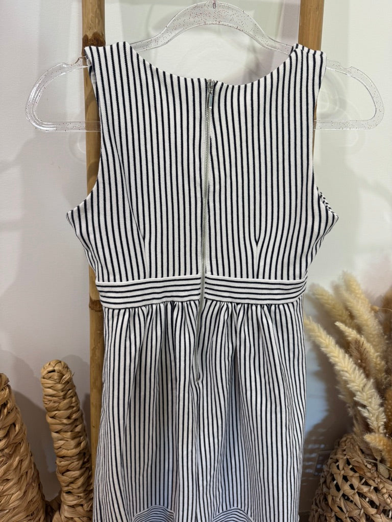 Robe évasée à rayures blanc/marine Naf Naf - XS ♻️