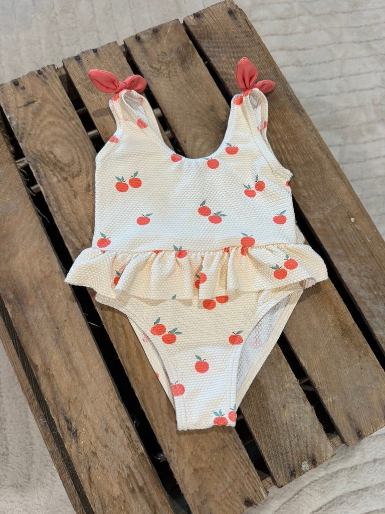 Maillot de bain 1 pièce abricot Vertbaudet 12 mois ♻️