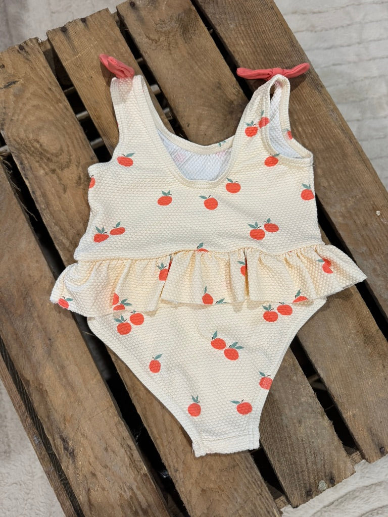 Maillot de bain 1 pièce abricot Vertbaudet 12 mois ♻️