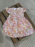 Robe fleurs multicolores Primark 9-12 mois ♻️