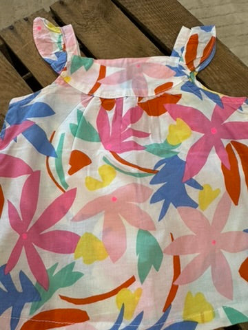 Blouse imprimé floral multicolore Du Pareil au Même 6 mois ♻️