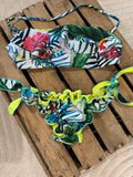 Maillot de bain 2 pièces imprimé floral multicolore - XS ♻️