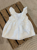 Robe blanche broderie "fleur" Zara 6/9 mois ♻️
