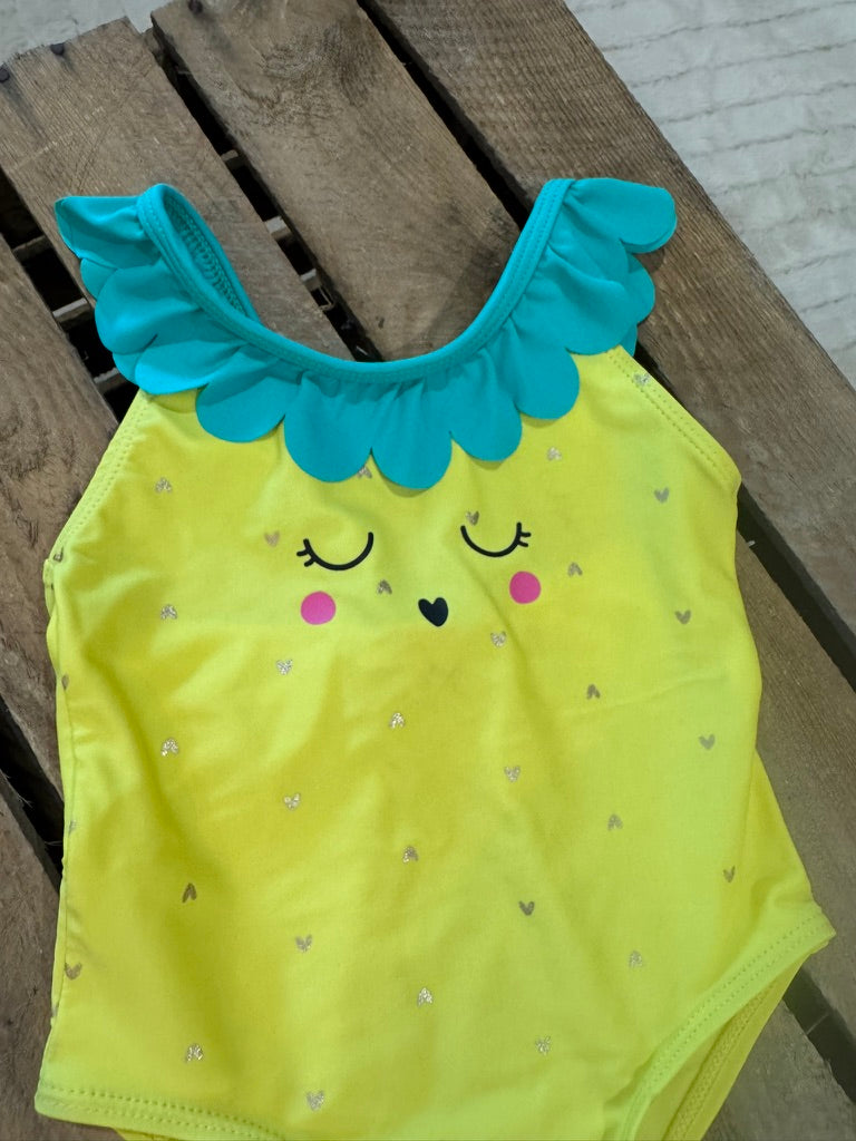 Maillot de bain 1 pièce jaune Du Pareil au Même 12 mois ♻️
