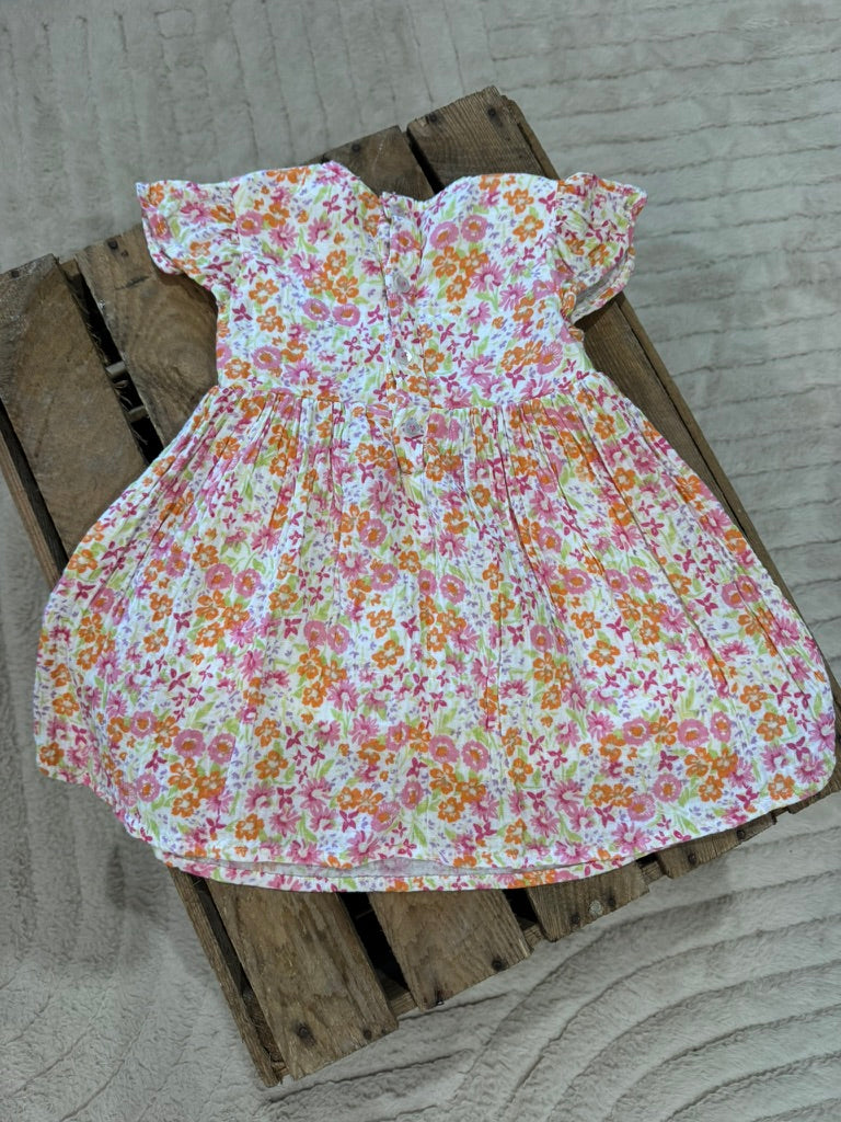 Robe fleurs multicolores Primark 9-12 mois ♻️