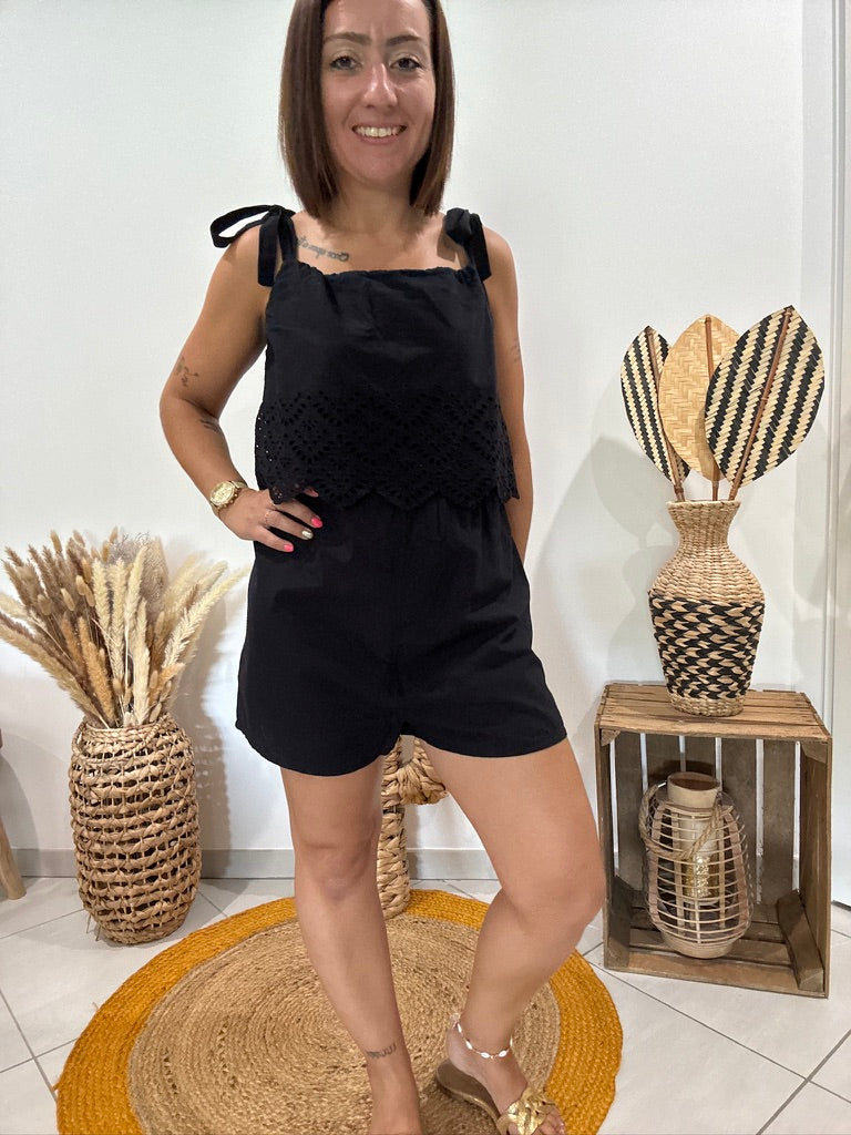 Combishort avec emplacement macramé noir Calzedonia - M ♻️