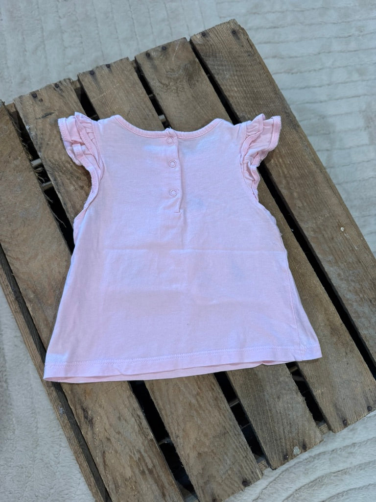 T-shirt "chat" rose Du Pareil au Même 9 mois ♻️