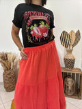 T-shirt imprimé "Strawberry" noir 🍓