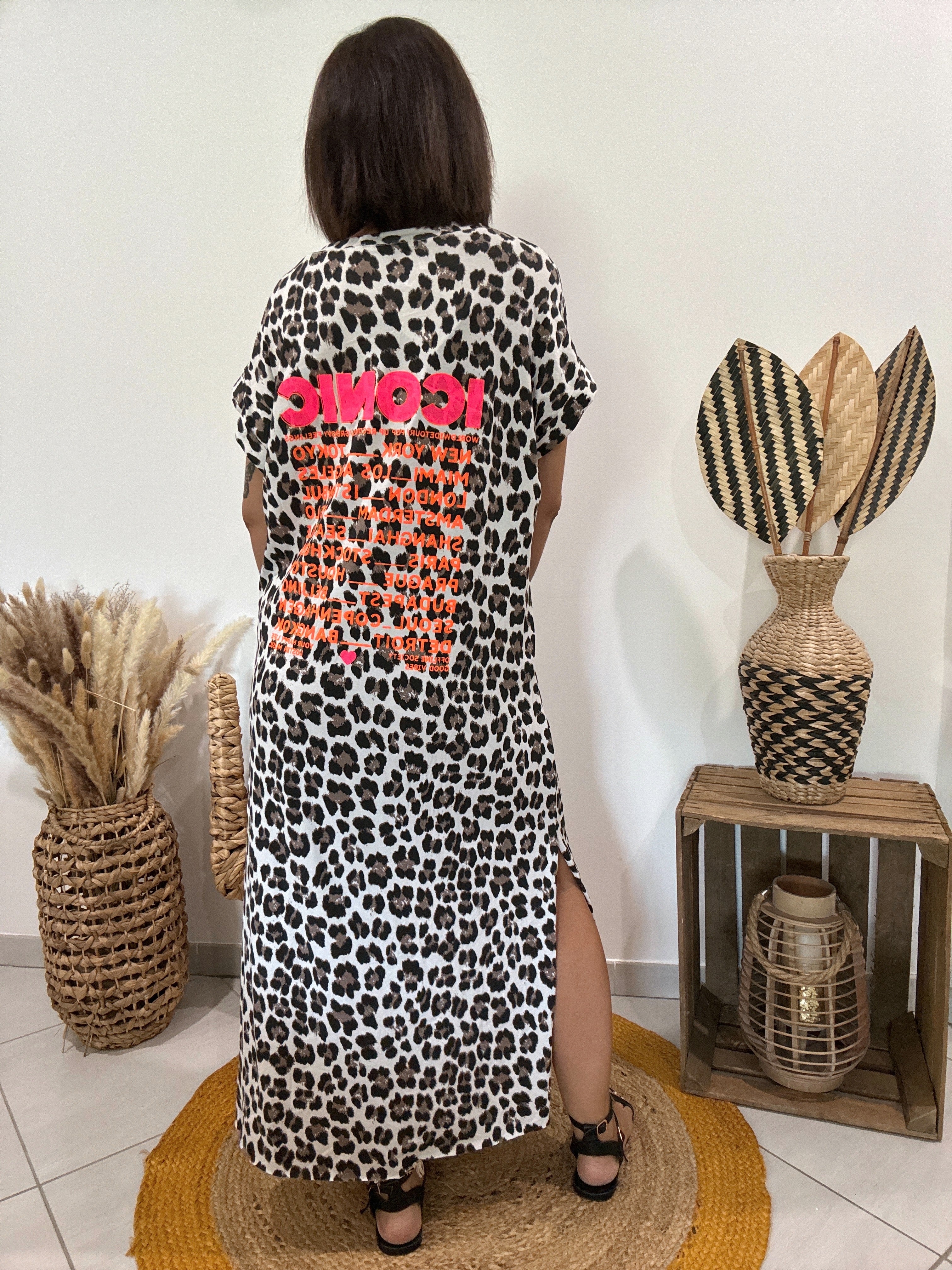 Robe longue léopard imprimé "Iconic" 🐆