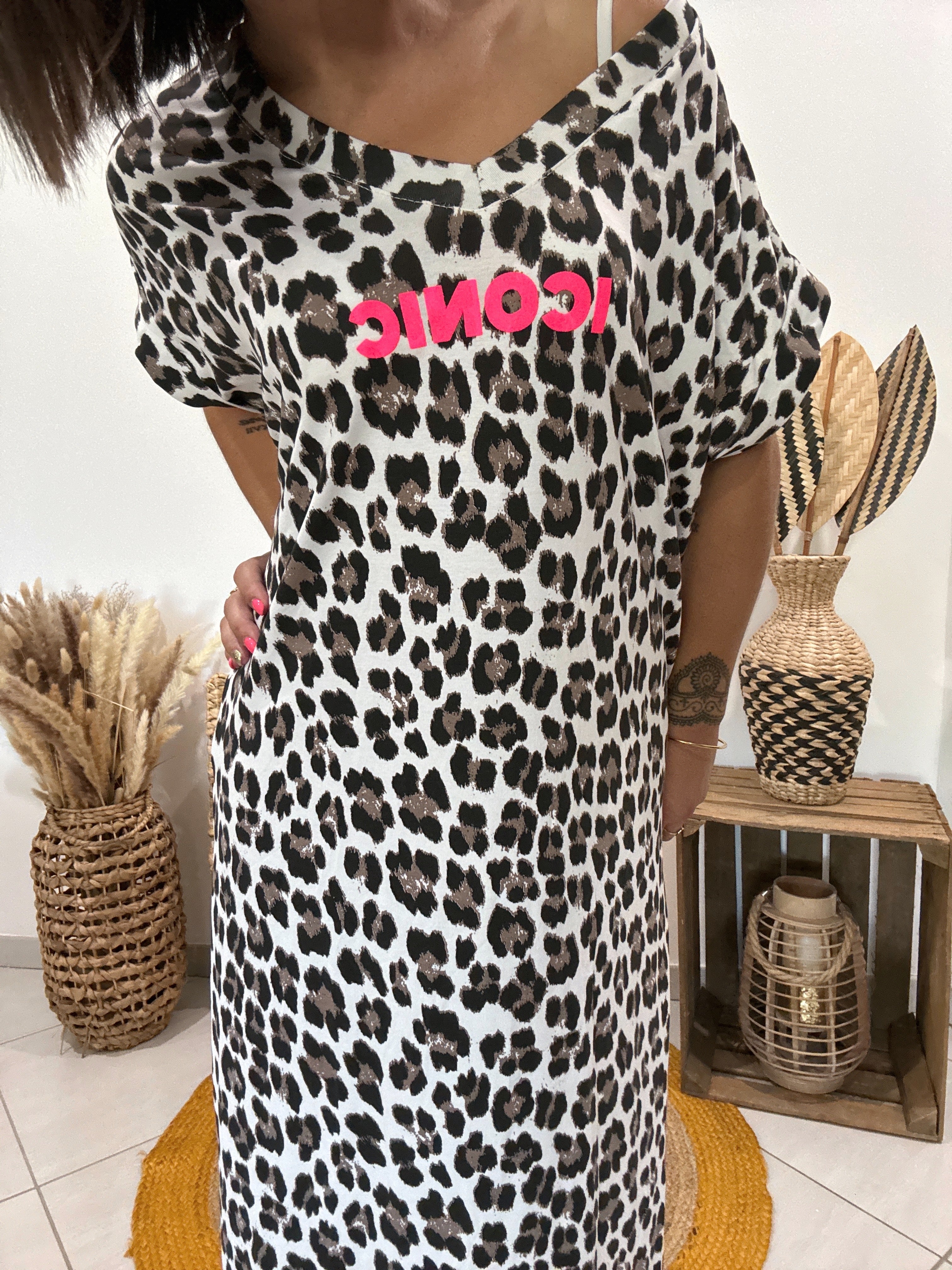 Robe longue léopard imprimé "Iconic" 🐆