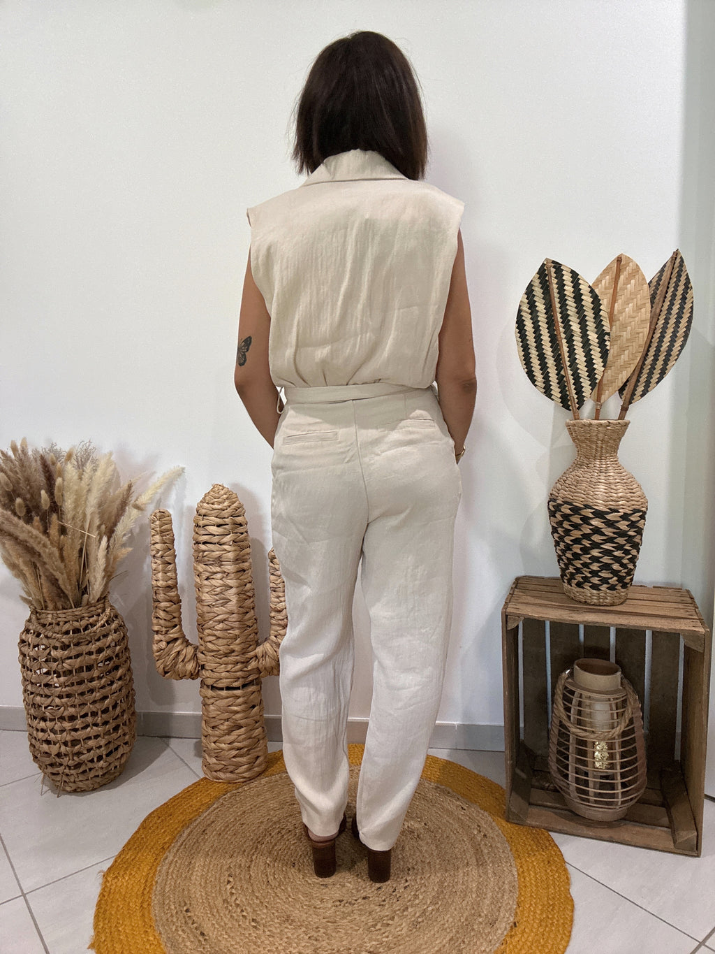Combipantalon beige Zara - S