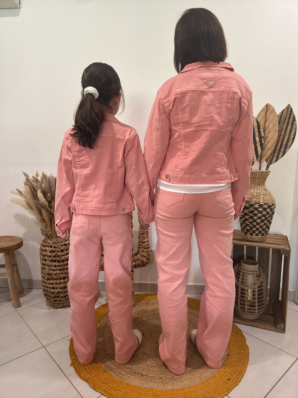 Veste en jean rose - femme