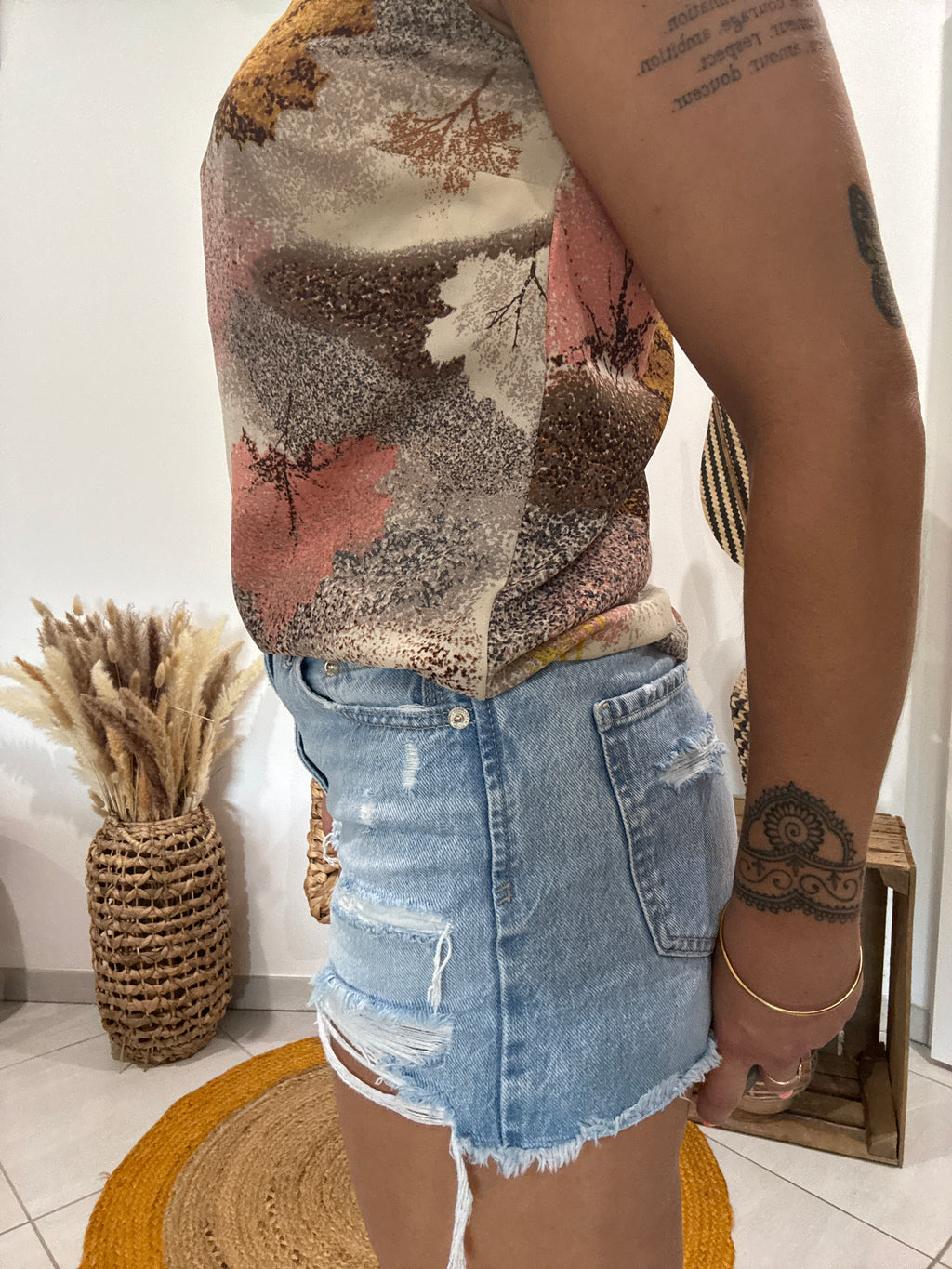 Top imprimé feuilles couleurs d'automne Vero Moda - XS ♻️
