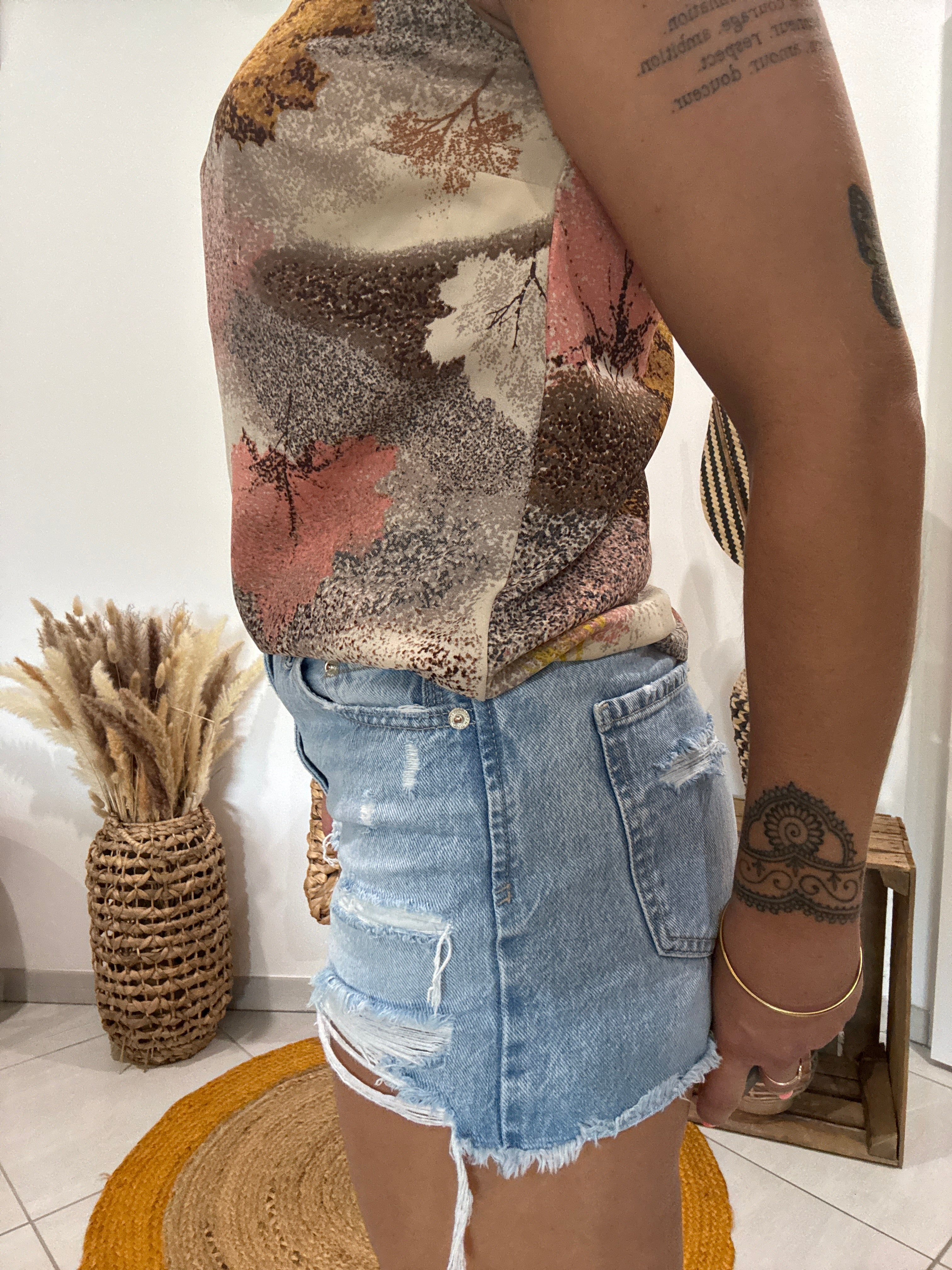 Top imprimé feuilles couleurs d'automne Vero Moda - XS ♻️
