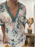 Blouse tunique imprimé japonisant Promod - 36 ♻️