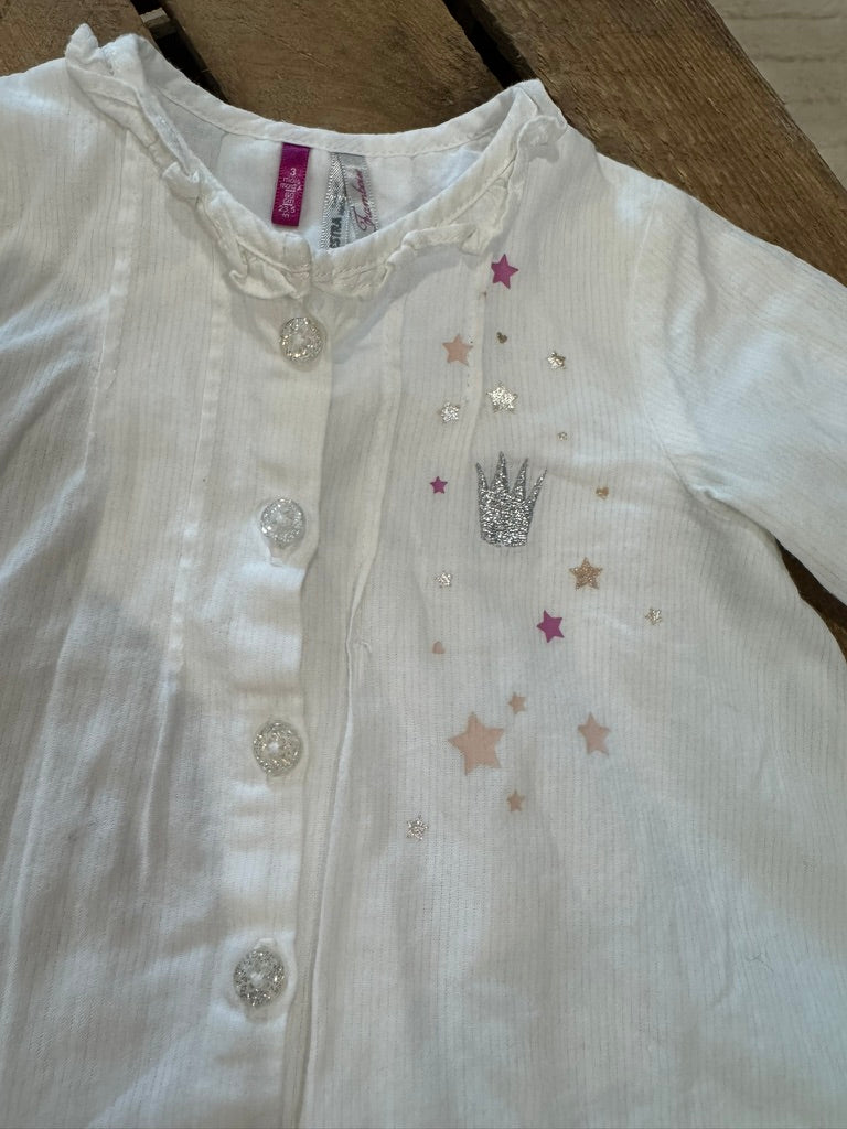 Blouse blanche manches longues Orchestra 3 mois ♻️