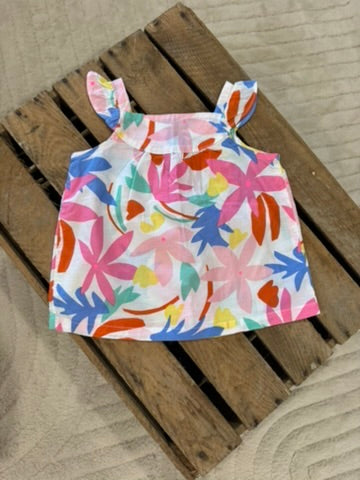 Blouse imprimé floral multicolore Du Pareil au Même 6 mois ♻️