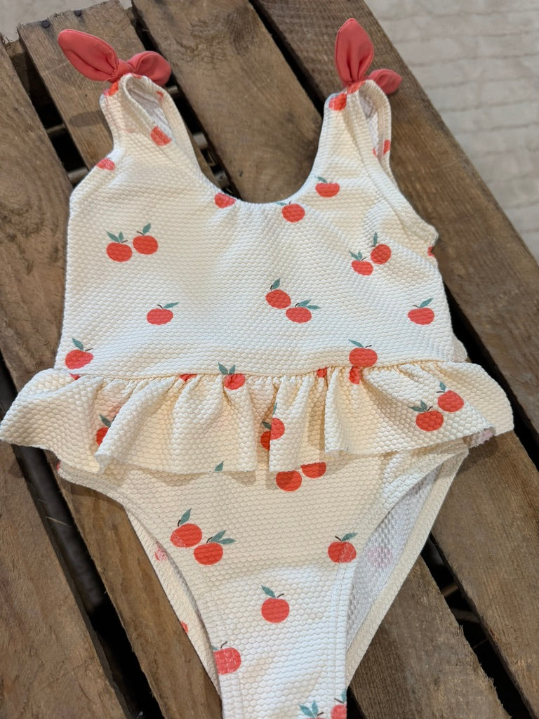 Maillot de bain 1 pièce abricot Vertbaudet 12 mois ♻️