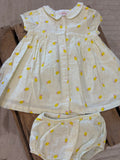 Robe "citron"+ bloomer jaune Du Pareil au Même 6 mois ♻️