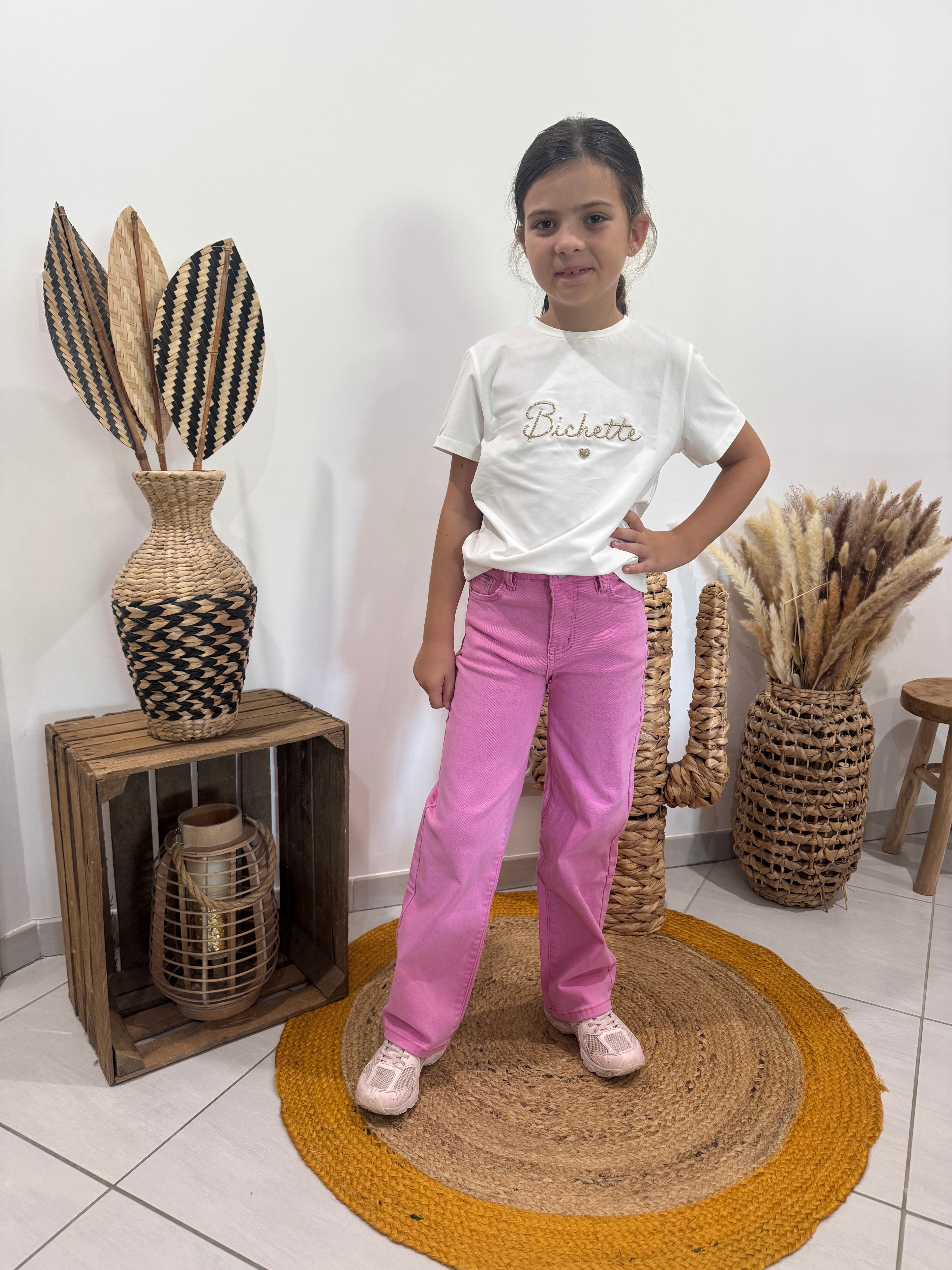 T-shirt "Bichette" blanc - fille