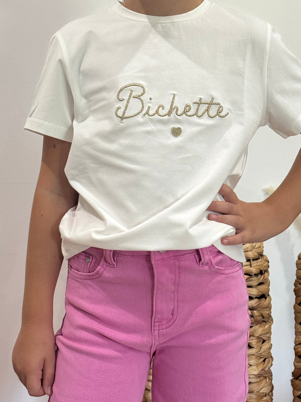 T-shirt "Bichette" blanc - fille