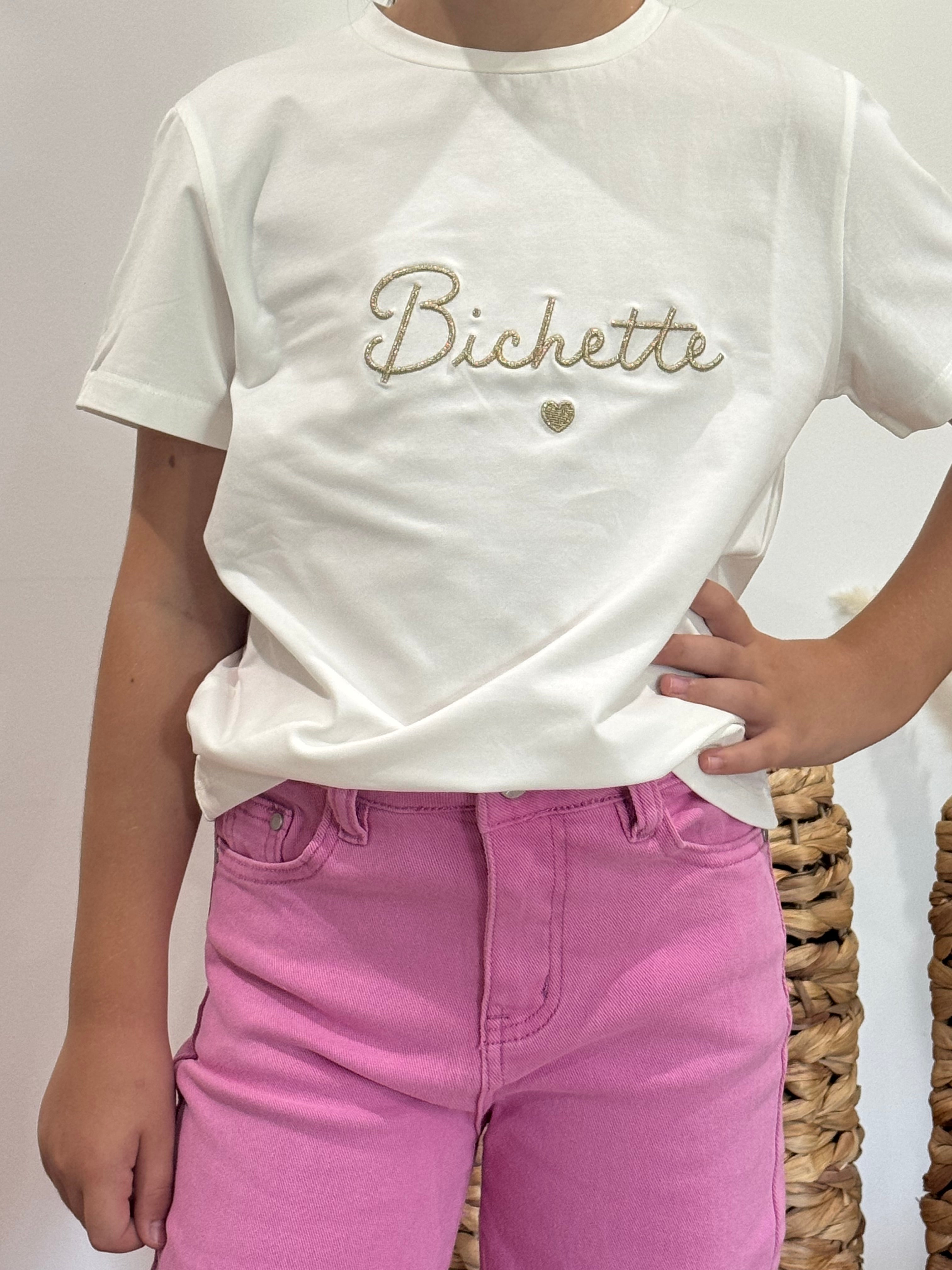 T-shirt "Bichette" blanc - fille