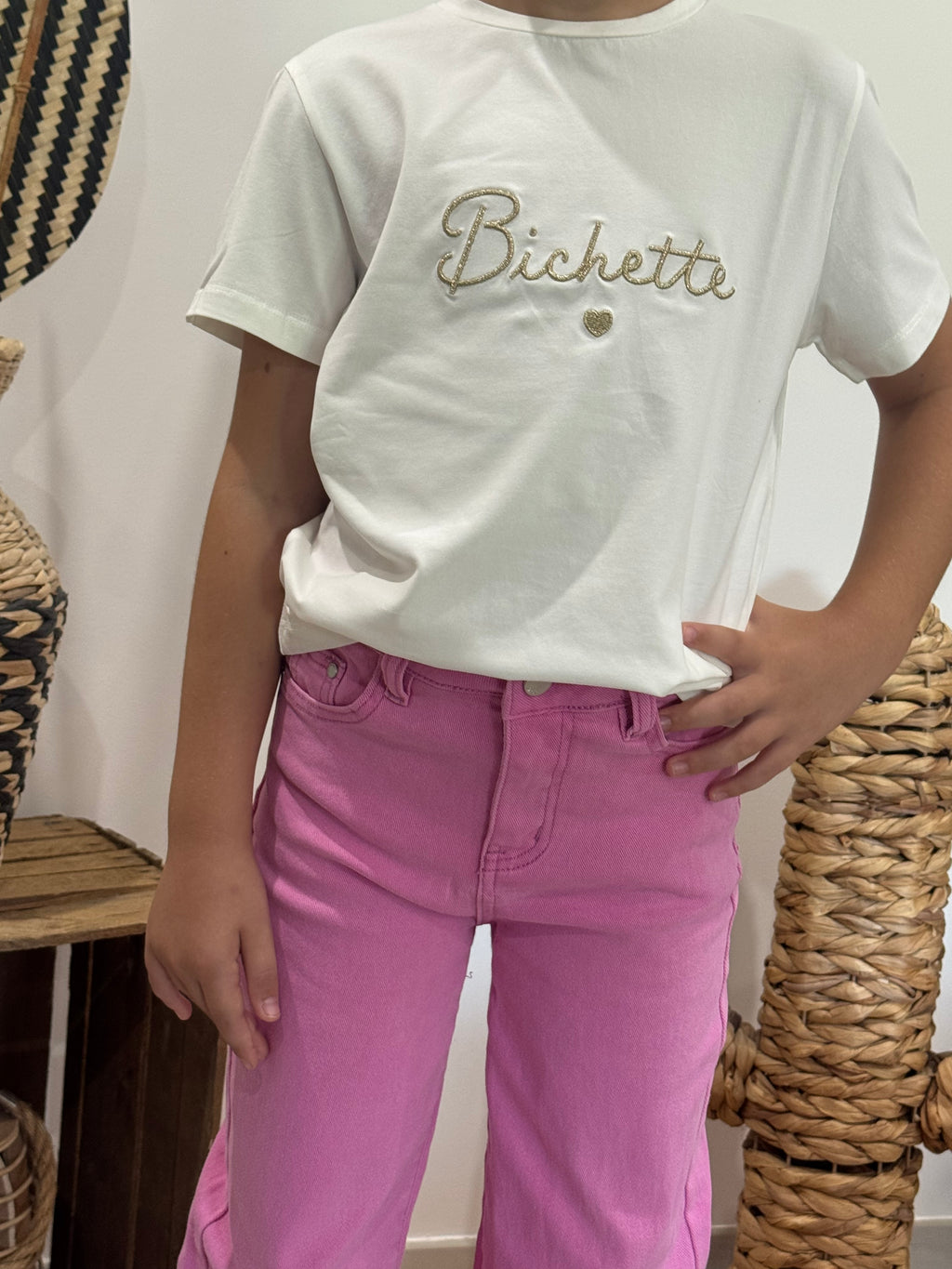 T-shirt "Bichette" blanc - fille